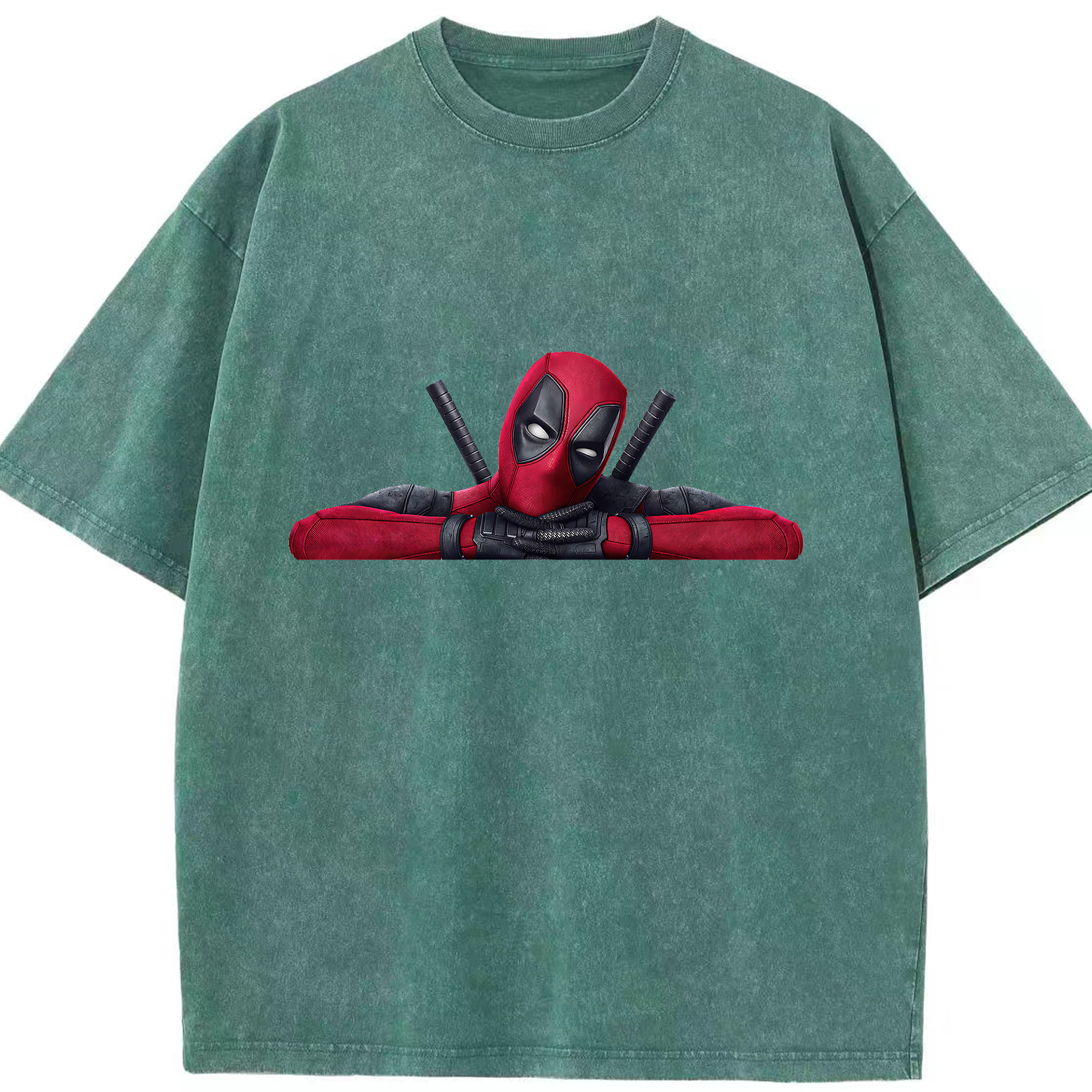 （画像用） Deadpool デッドプール 綿100% ヴィンテージ風 半袖Tシャツ（フロントプリント）